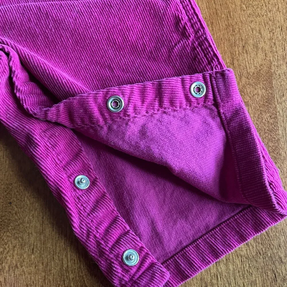 Carhartt magenta corduroy overalls 12m